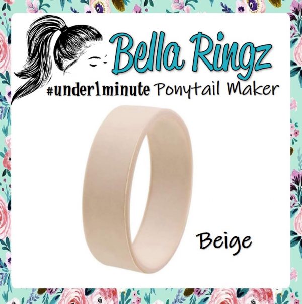 Bella Ringz Beige Hair Bun Maker